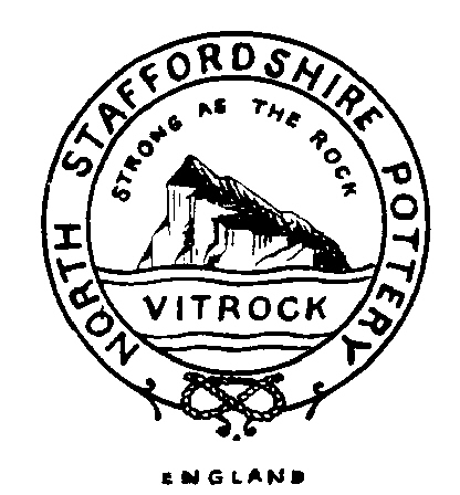 Trademark image for STAFFORDSHIRE POTTERY, STRONG AS THE ROCK, VITROCK