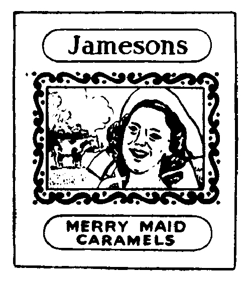 Trademark image for JAMESONS MERRY MAID CARAMELS