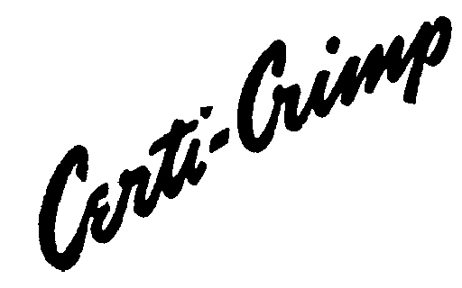 Trademark image for CERTI-CRIMP