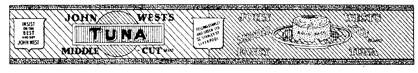 Trademark image for JOHN WEST MIDDLE CUT TUNA