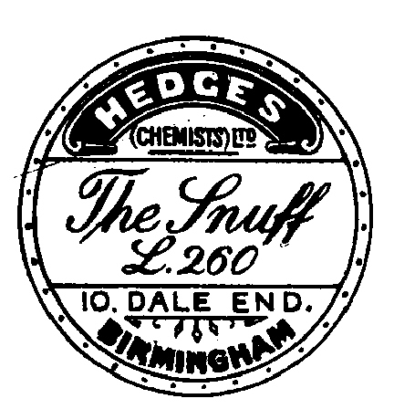 Trademark image for HEDGES THE SNUFF L.260