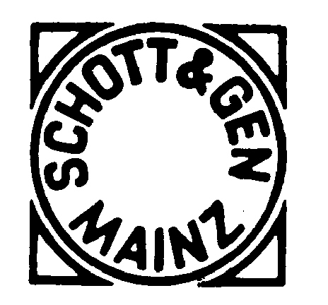 Trademark image for SCHOTT & GEN MAINZ