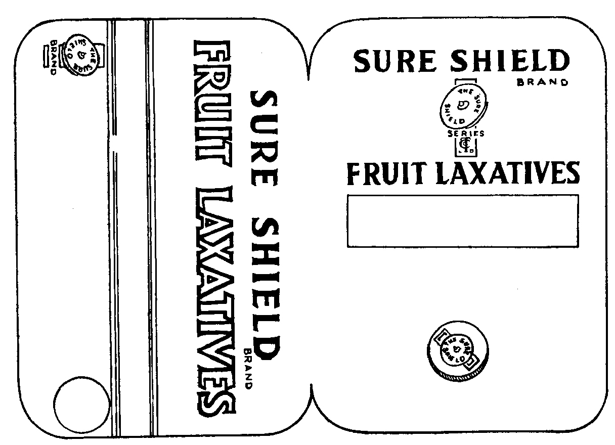 Trademark image for SURE SHIELD FRUIT LAXATIVES