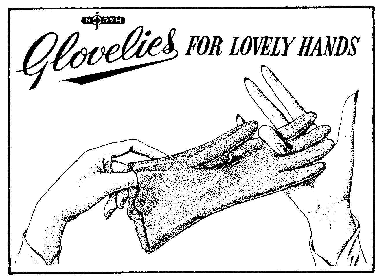Trademark image for Glovelies FOR LOVELY HANDS NORTH N.S.