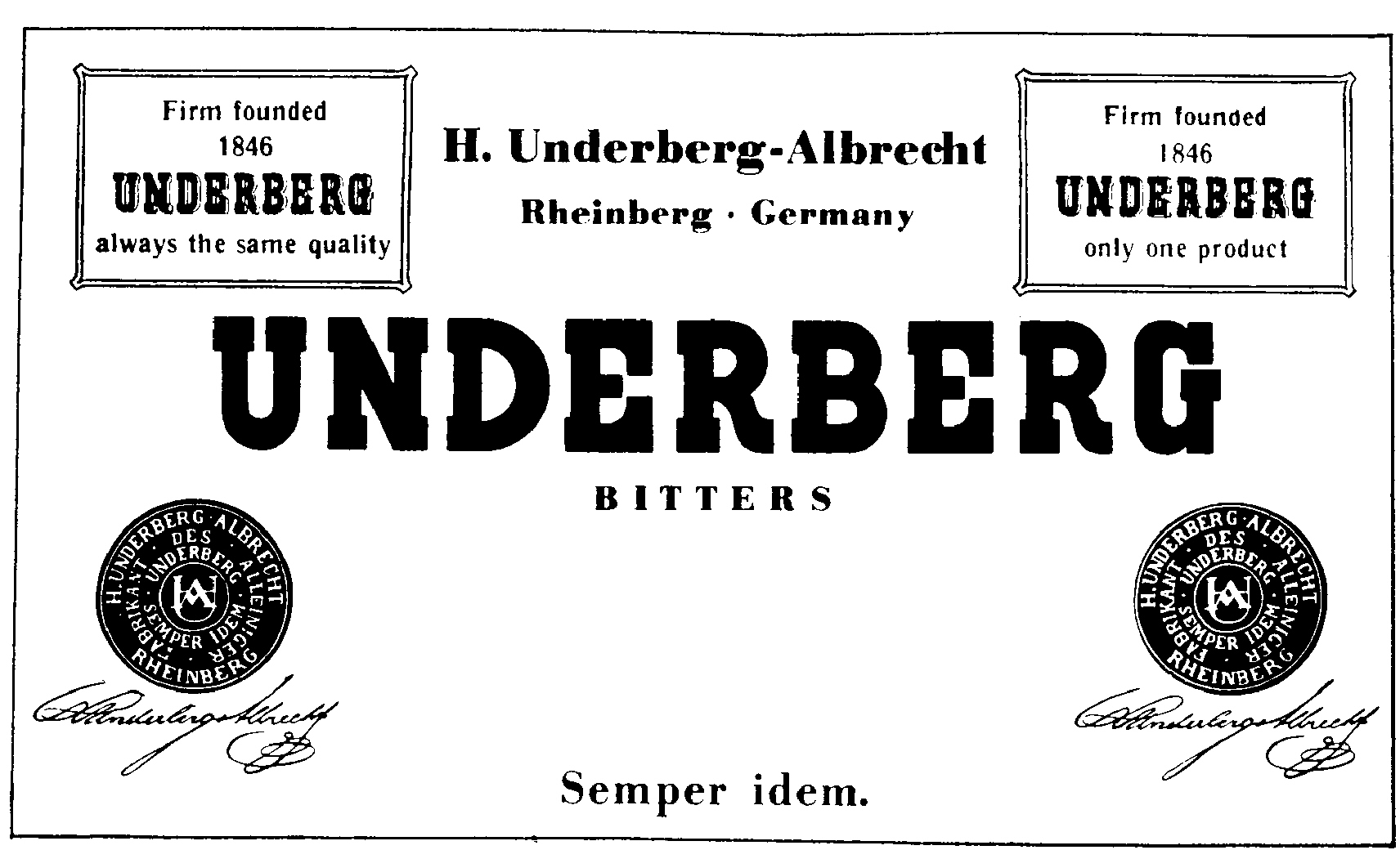 Trademark image for UNDERBERG